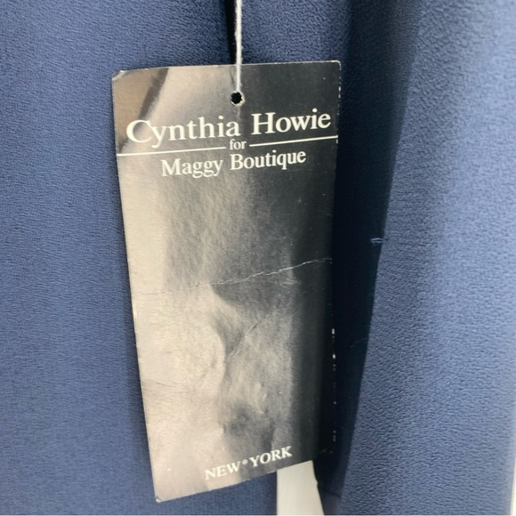 Vtg Cynthia Howie 10 Pant Suit Professional Office Cottage Core Minimal Blue NEW - Picture 5 of 14